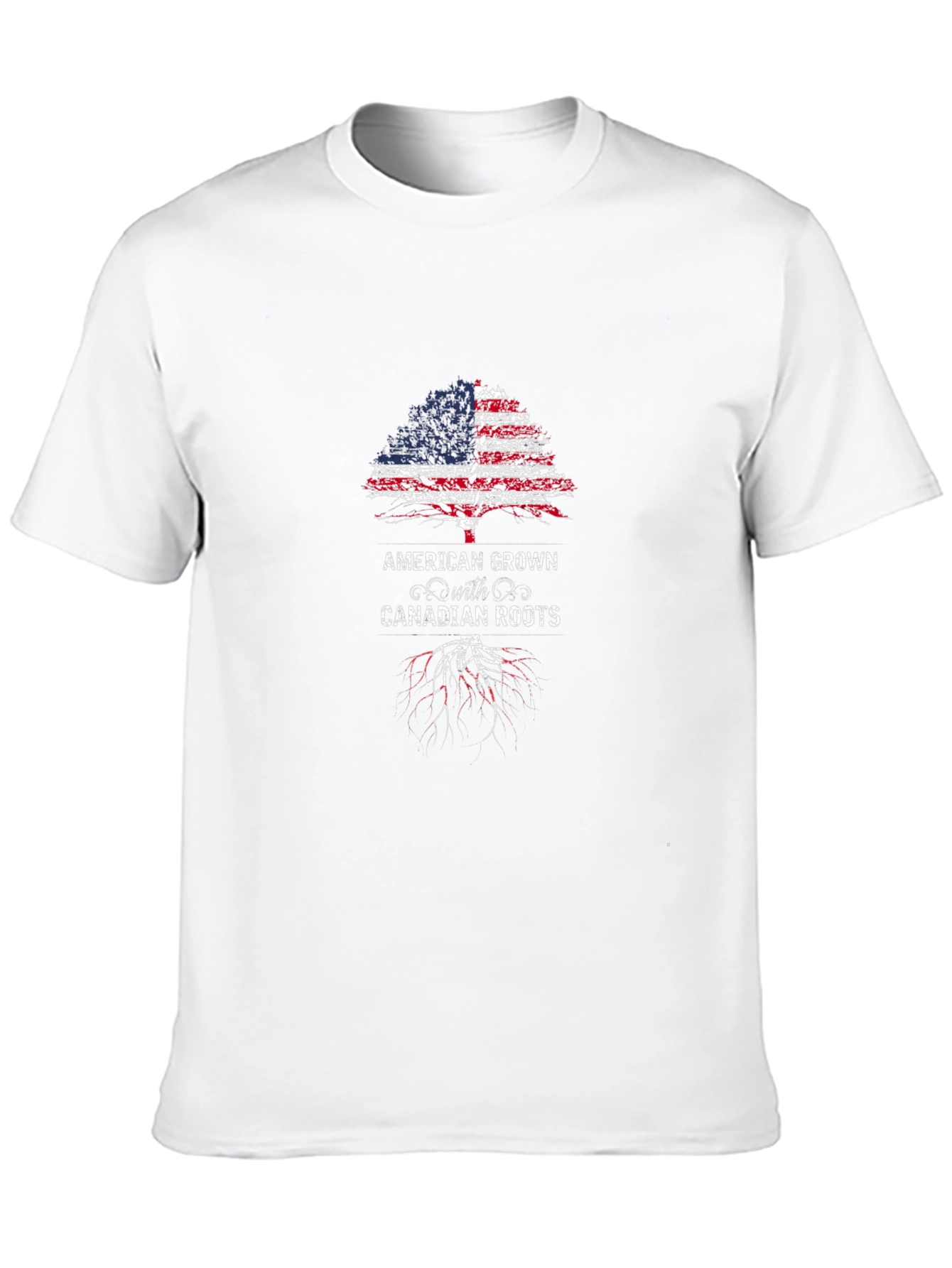 American Grown with Canadian Roots Graphic Tee
