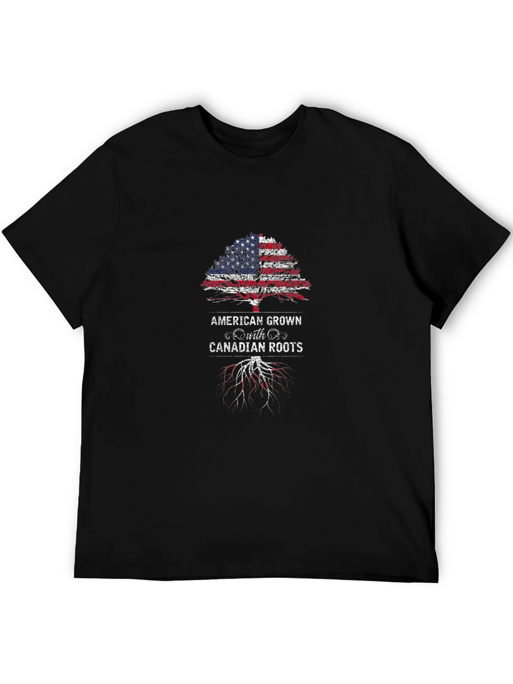 American Grown with Canadian Roots Graphic Tee