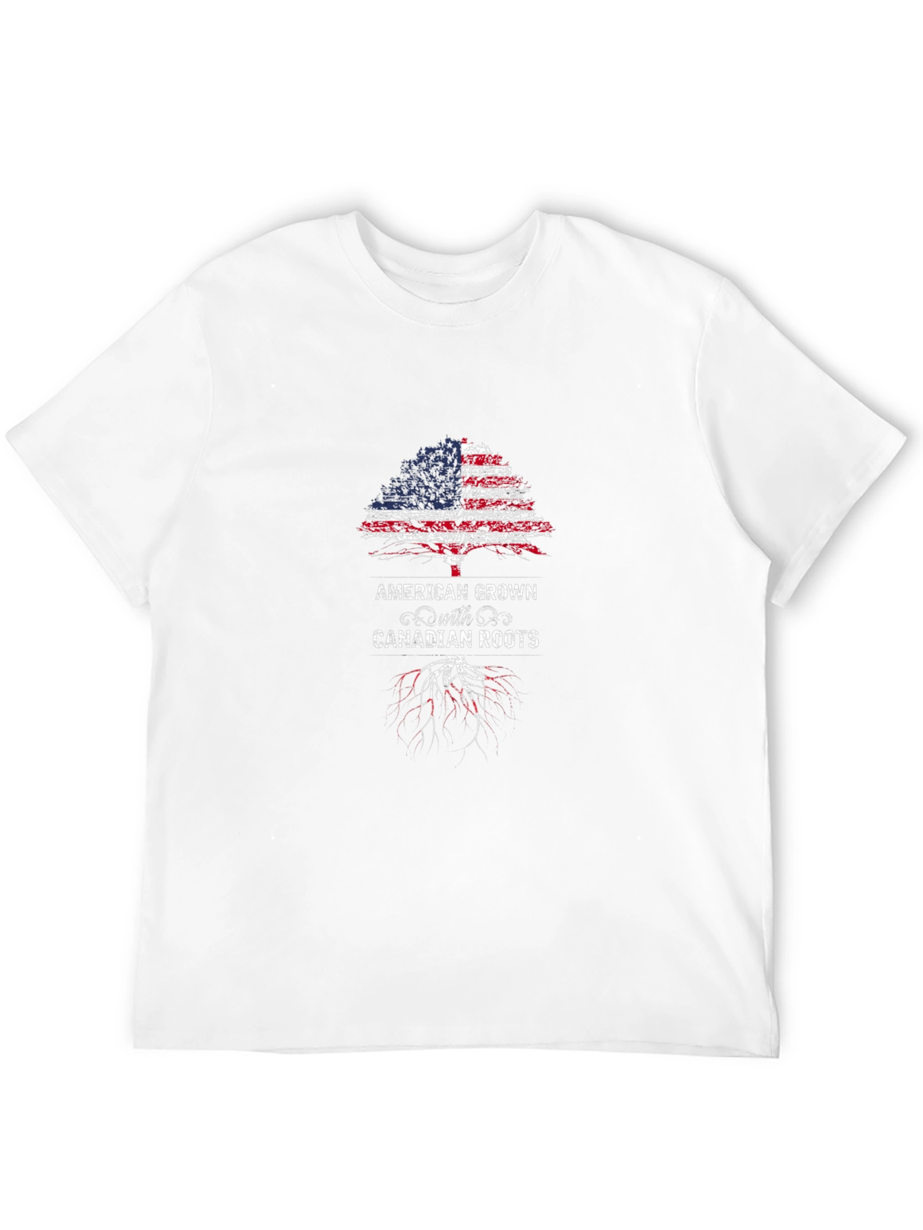 American Grown with Canadian Roots Graphic Tee