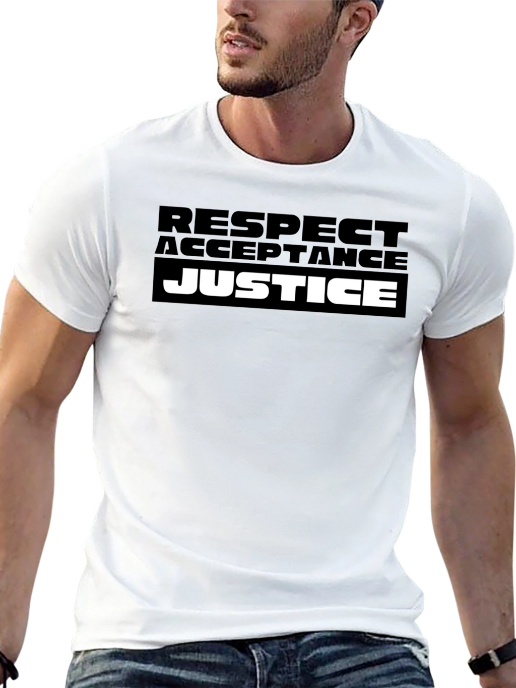 Respect Acceptance Justice Graphic T-Shirt