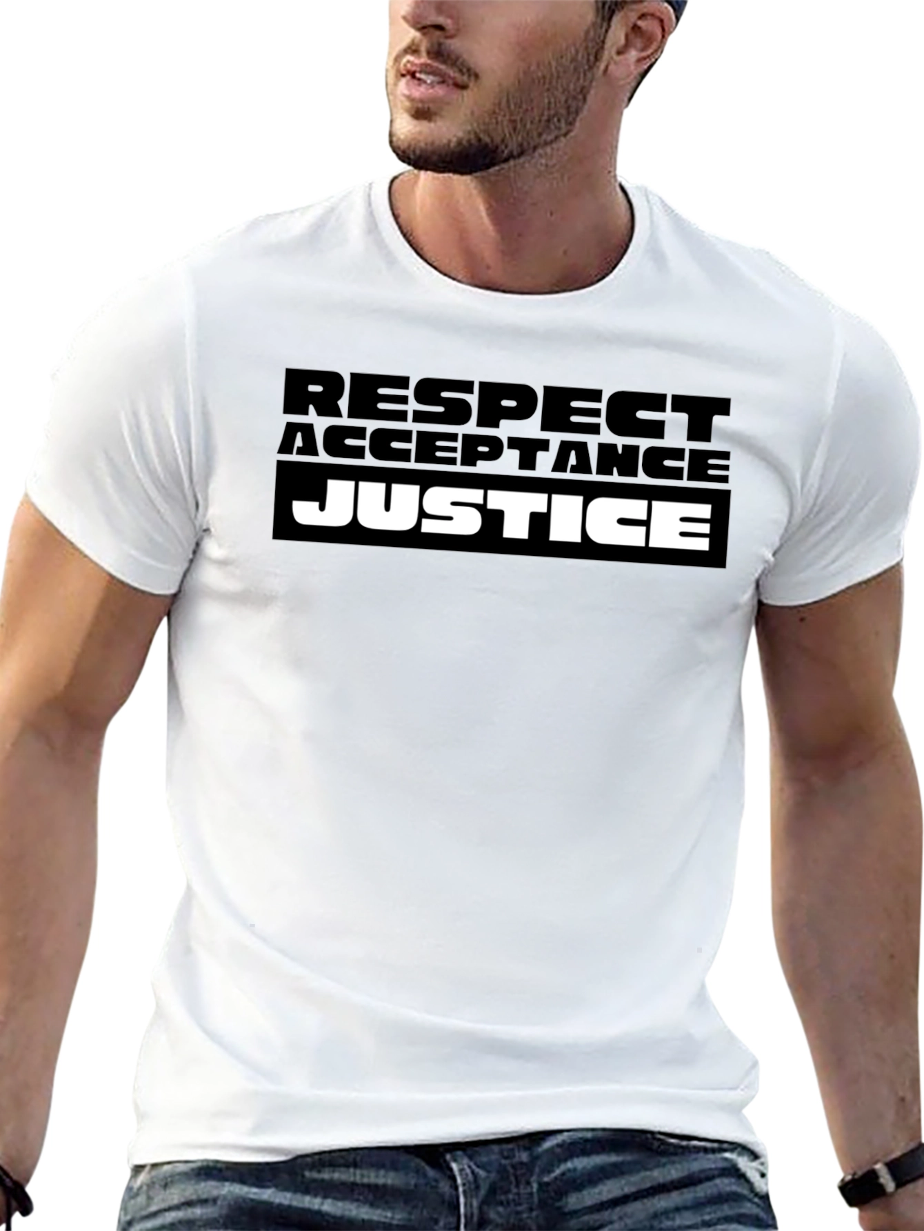 Respect Acceptance Justice Graphic T-Shirt