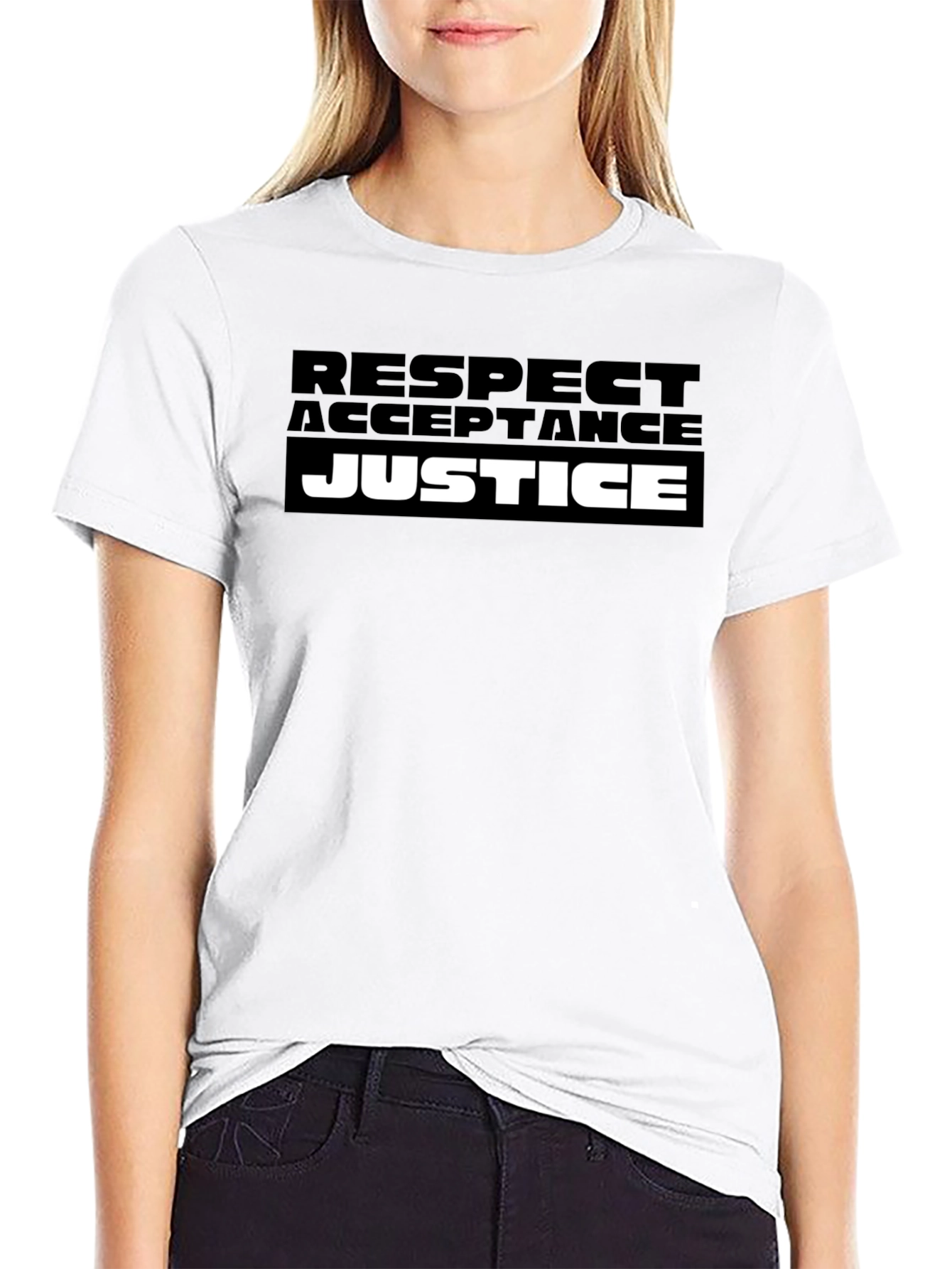 Respect Acceptance Justice Graphic T-Shirt