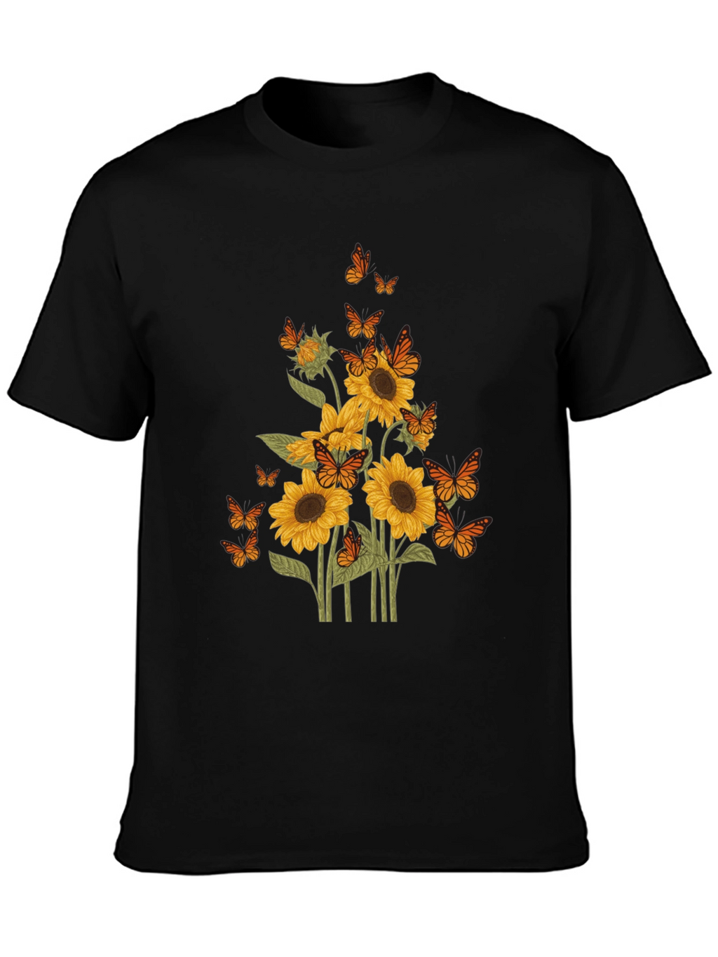 Sunflower & Butterfly Graphic Tee