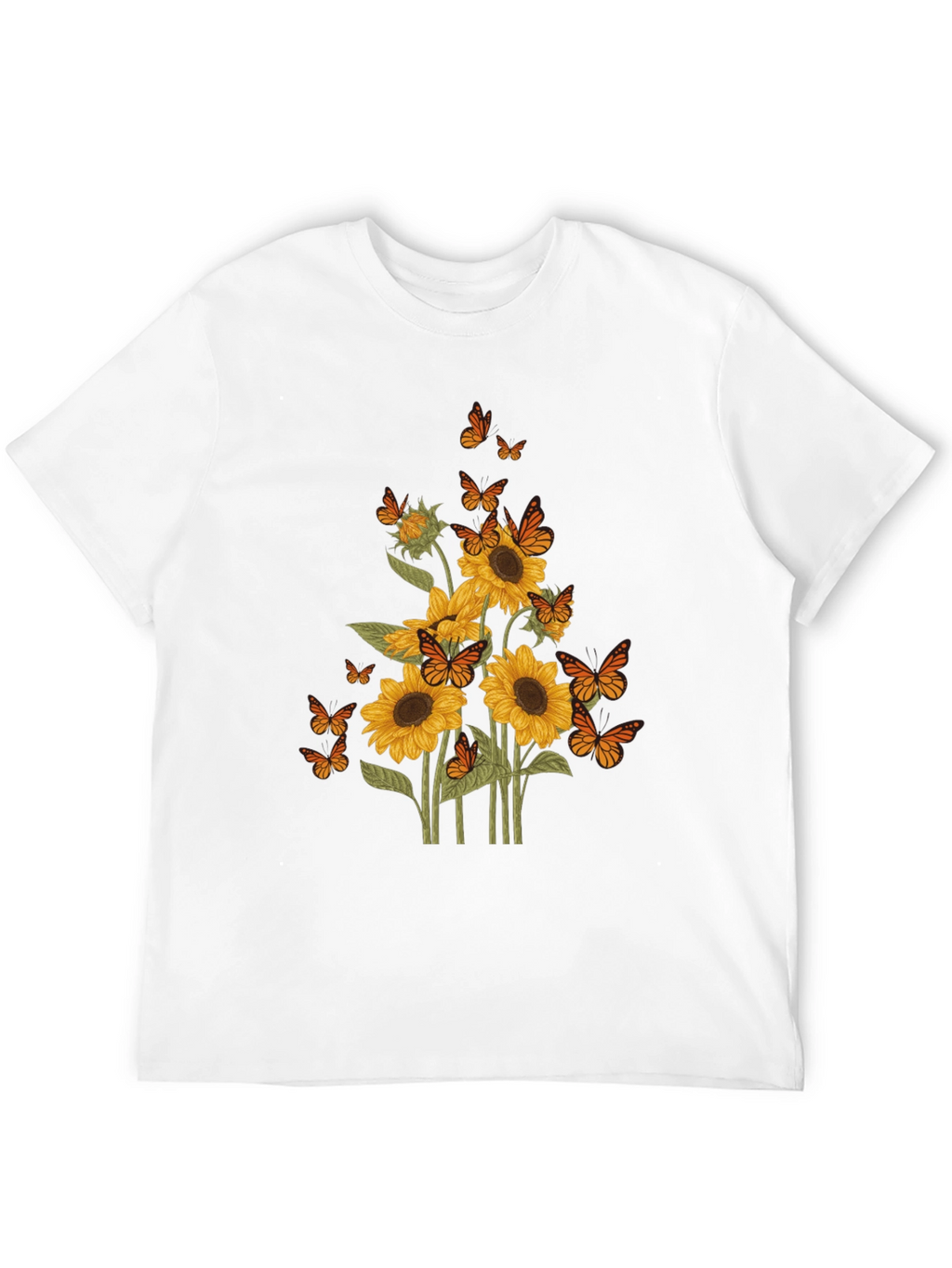 Sunflower & Butterfly Graphic Tee