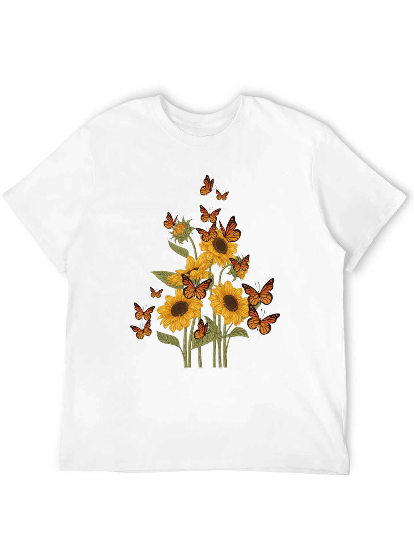 Sunflower & Butterfly Graphic Tee