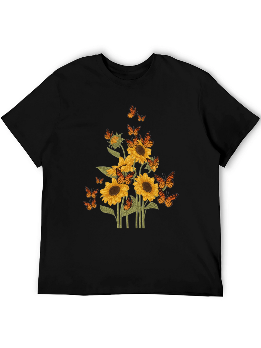Sunflower & Butterfly Graphic Tee
