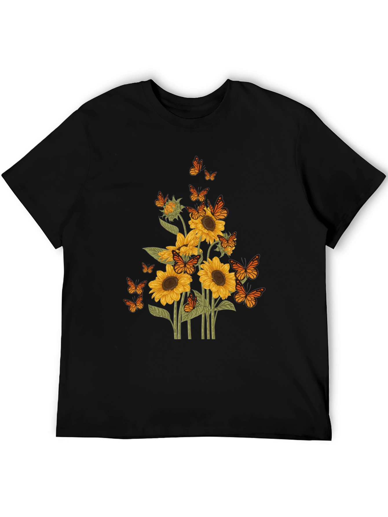 Sunflower & Butterfly Graphic Tee