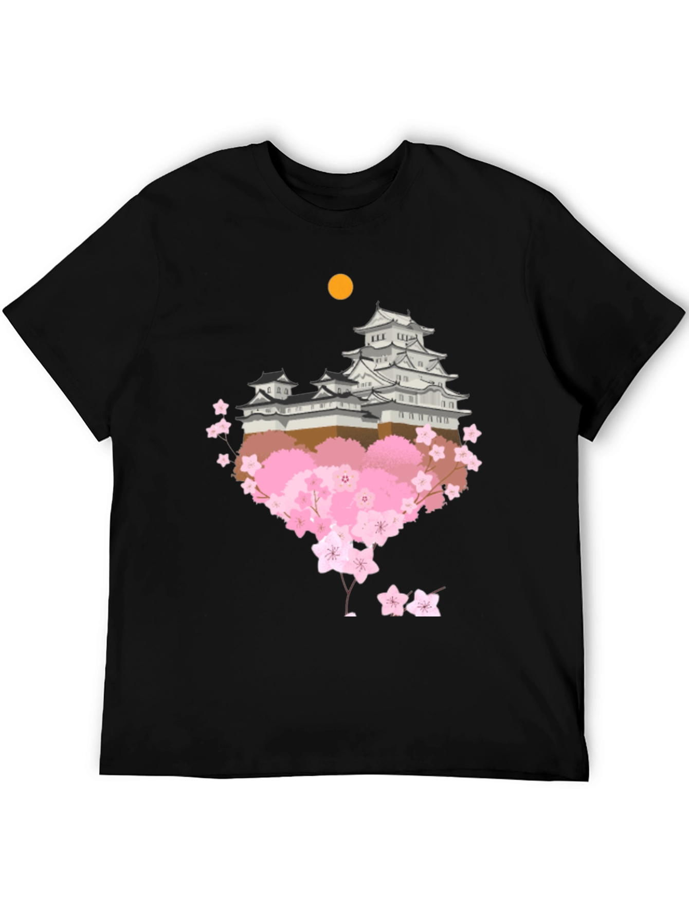 Japanese Castle & Cherry Blossom T-Shirt