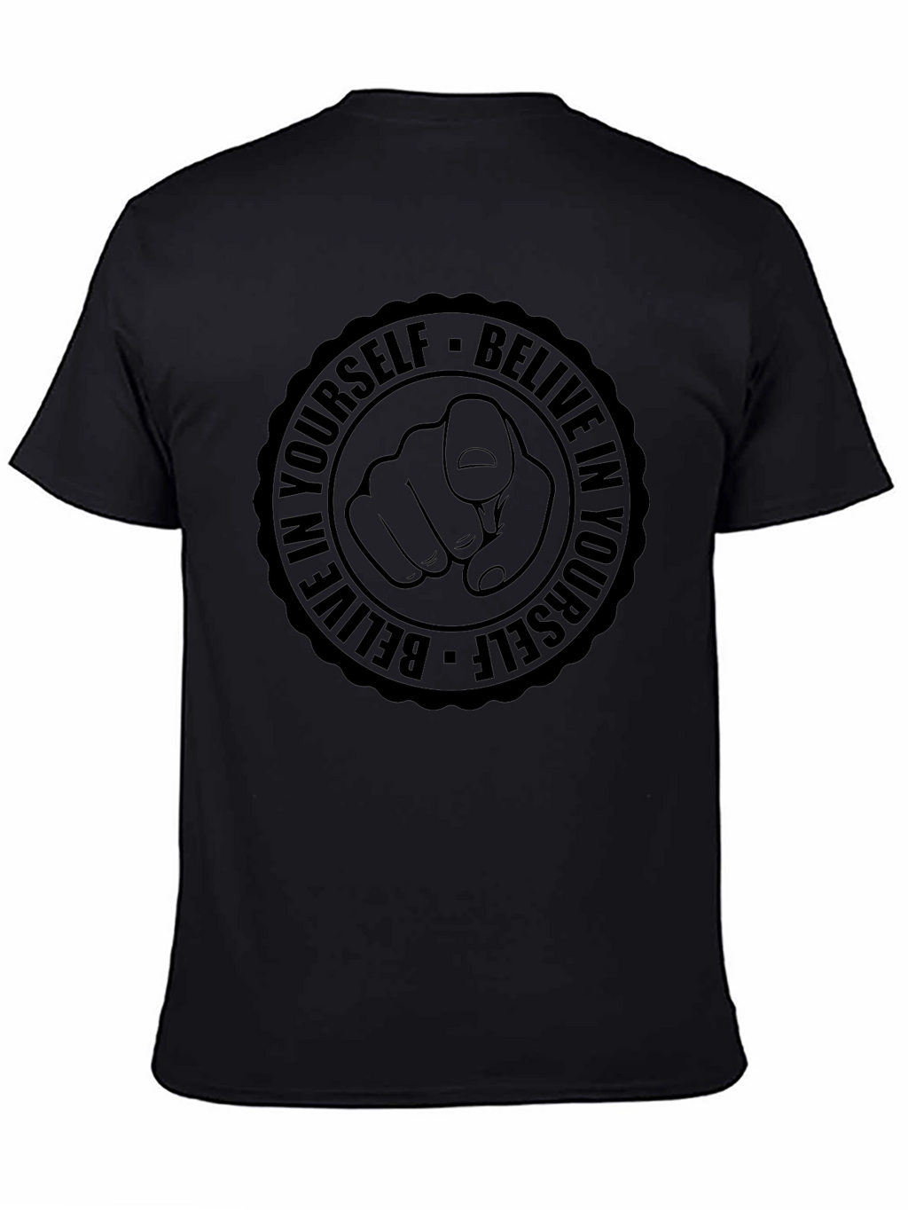 Believe in Yourself Graphic Tee - Black