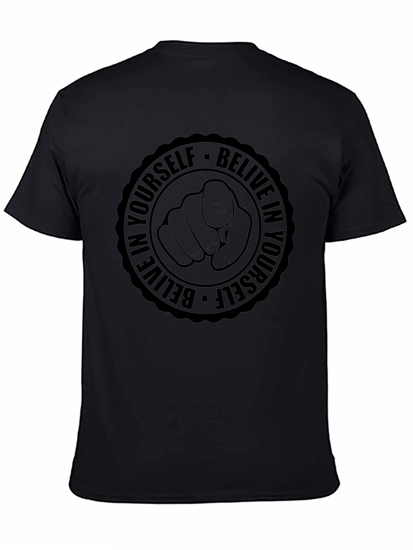 Believe in Yourself Graphic Tee - Black