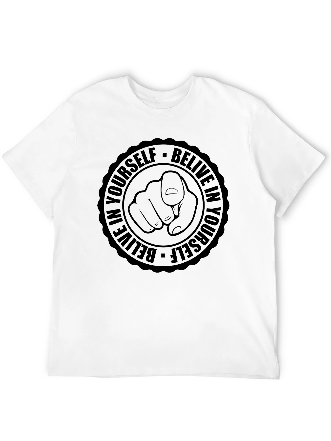 Believe in Yourself Graphic Tee - Black