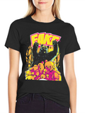 Fake Bear Graphic Print Crew Neck T-Shirt