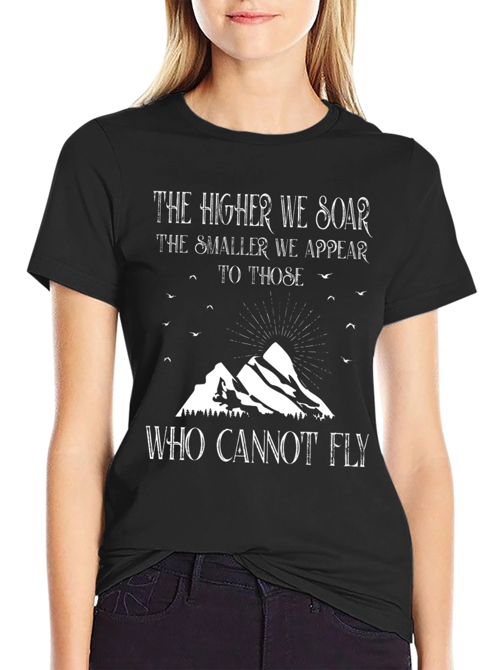 Soar Above T-Shirt - Inspiring Mountain Design