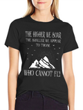 Soar Above T-Shirt - Inspiring Mountain Design