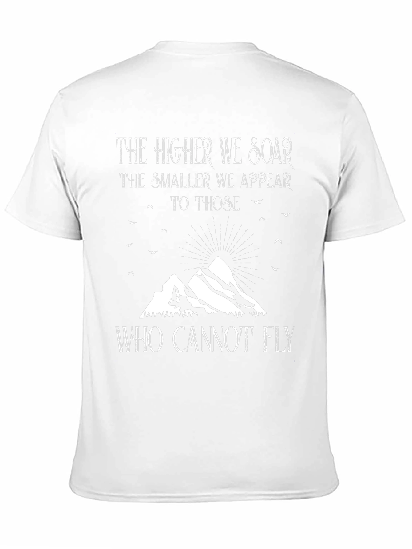 Soar Above T-Shirt - Inspiring Mountain Design