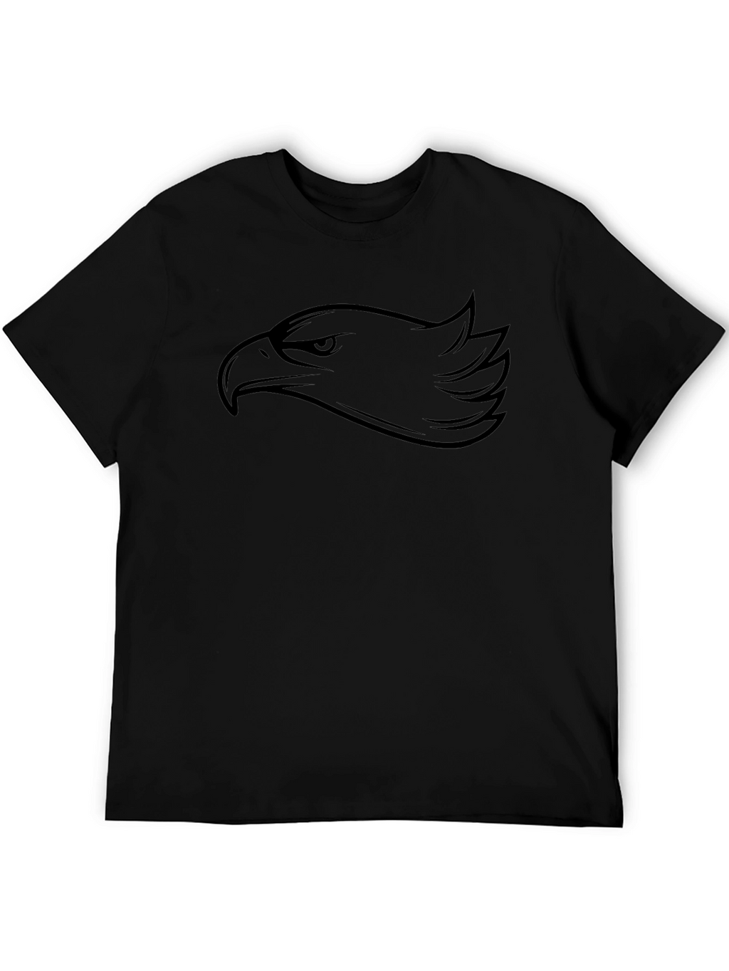 Eagle Head Graphic Black T-Shirt
