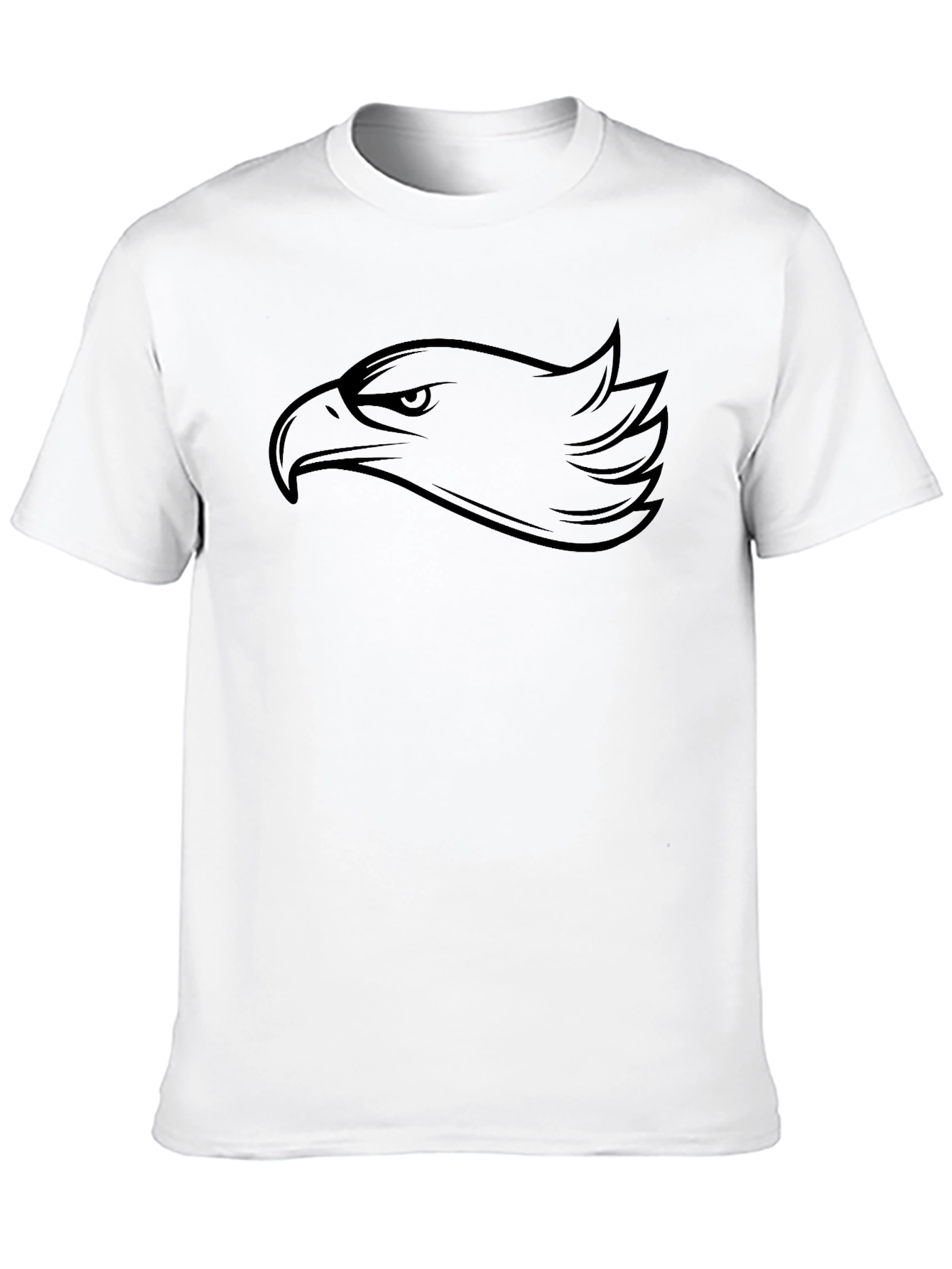 Eagle Head Graphic Black T-Shirt