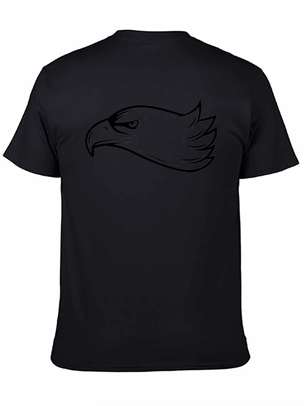 Eagle Head Graphic Black T-Shirt