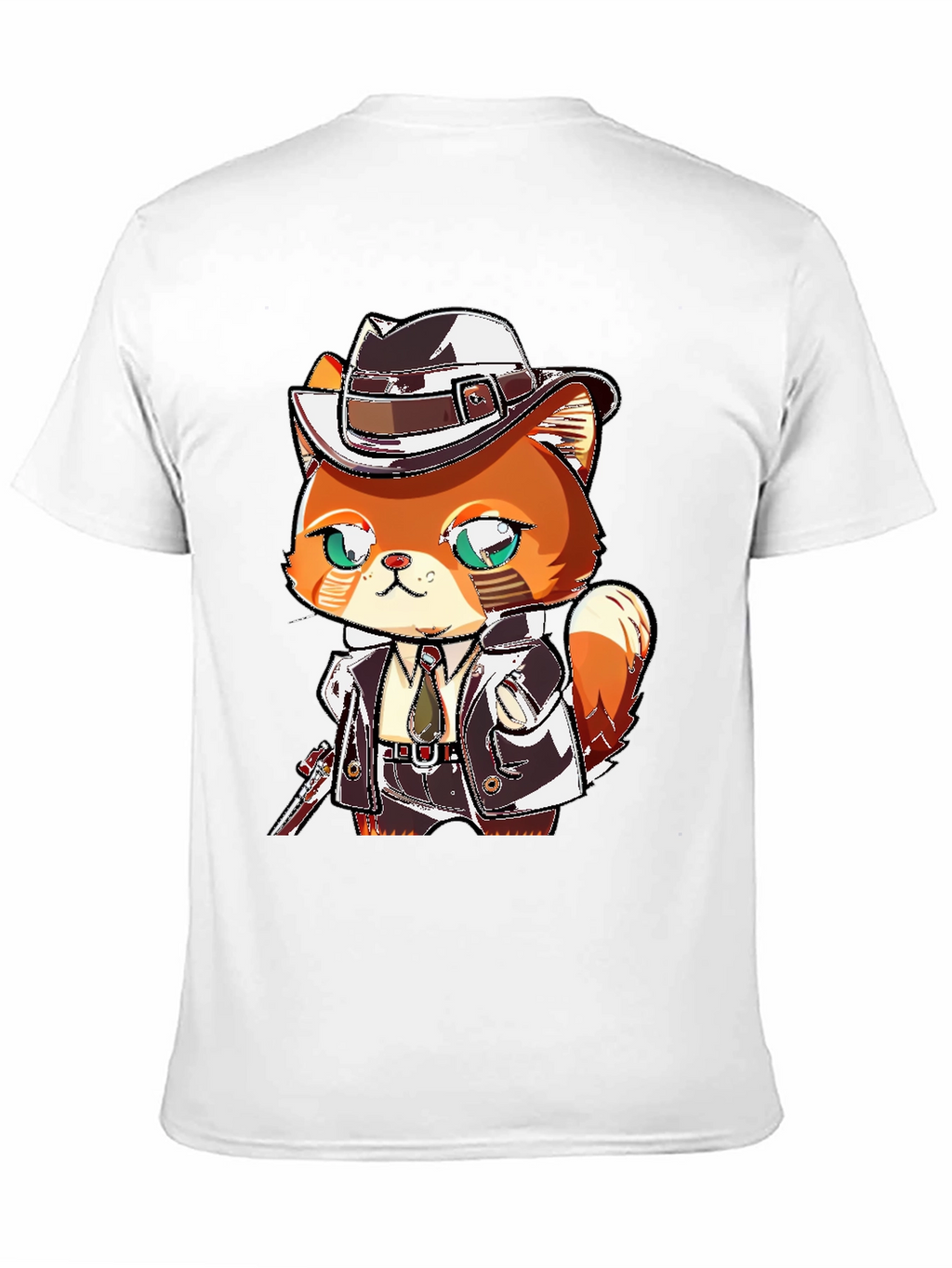 Cartoon Cat Gangster Graphic Tee