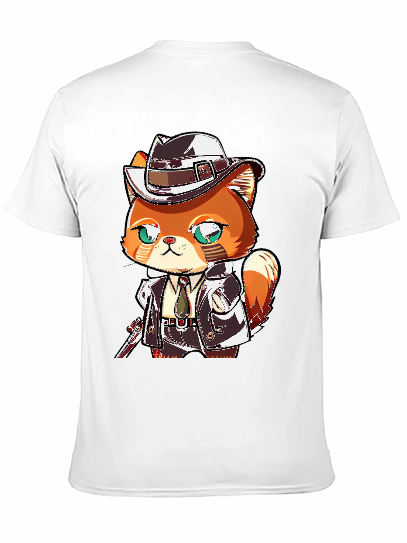 Cartoon Cat Gangster Graphic Tee