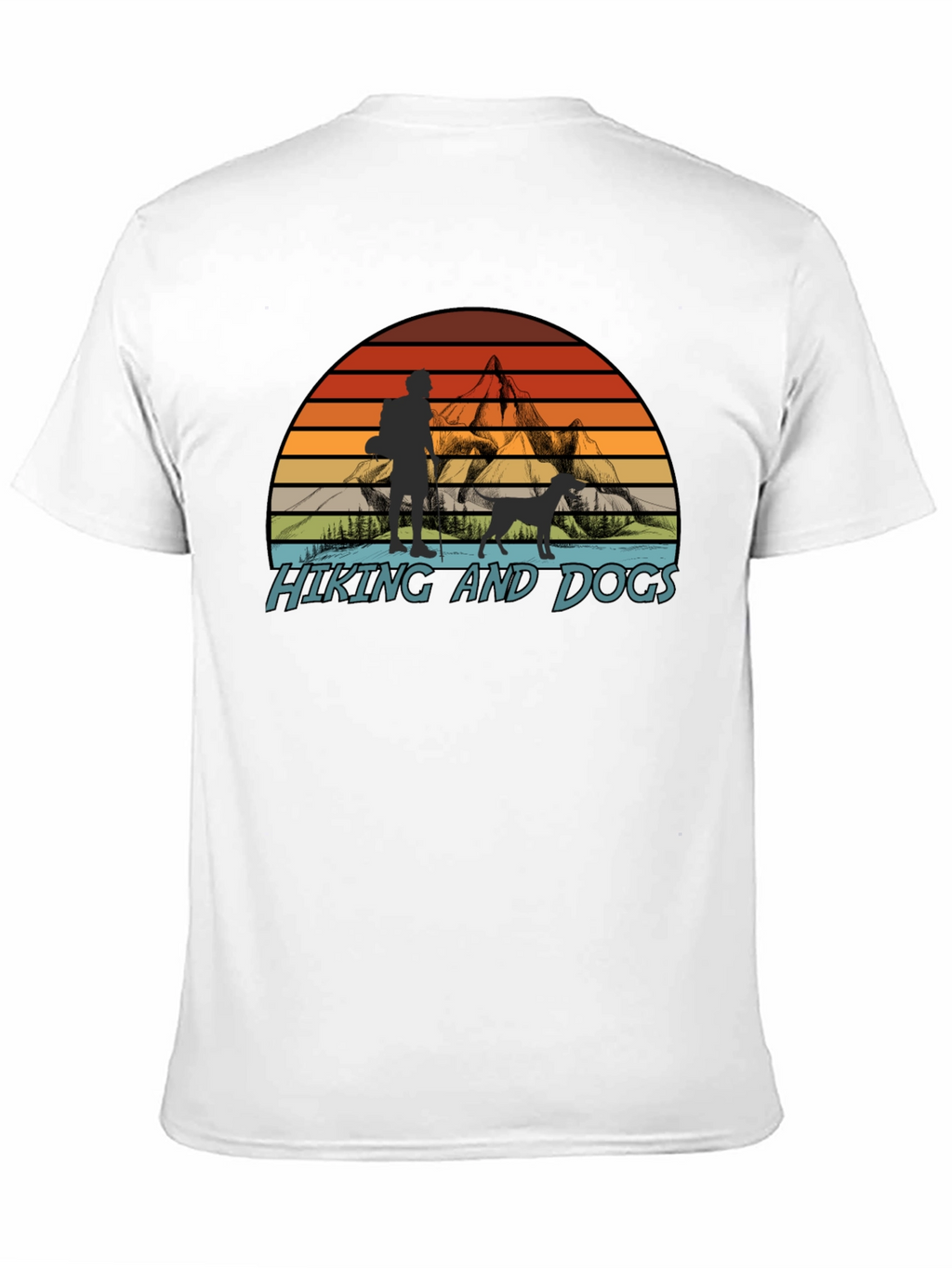 Hiking and Dogs Graphic T-Shirt