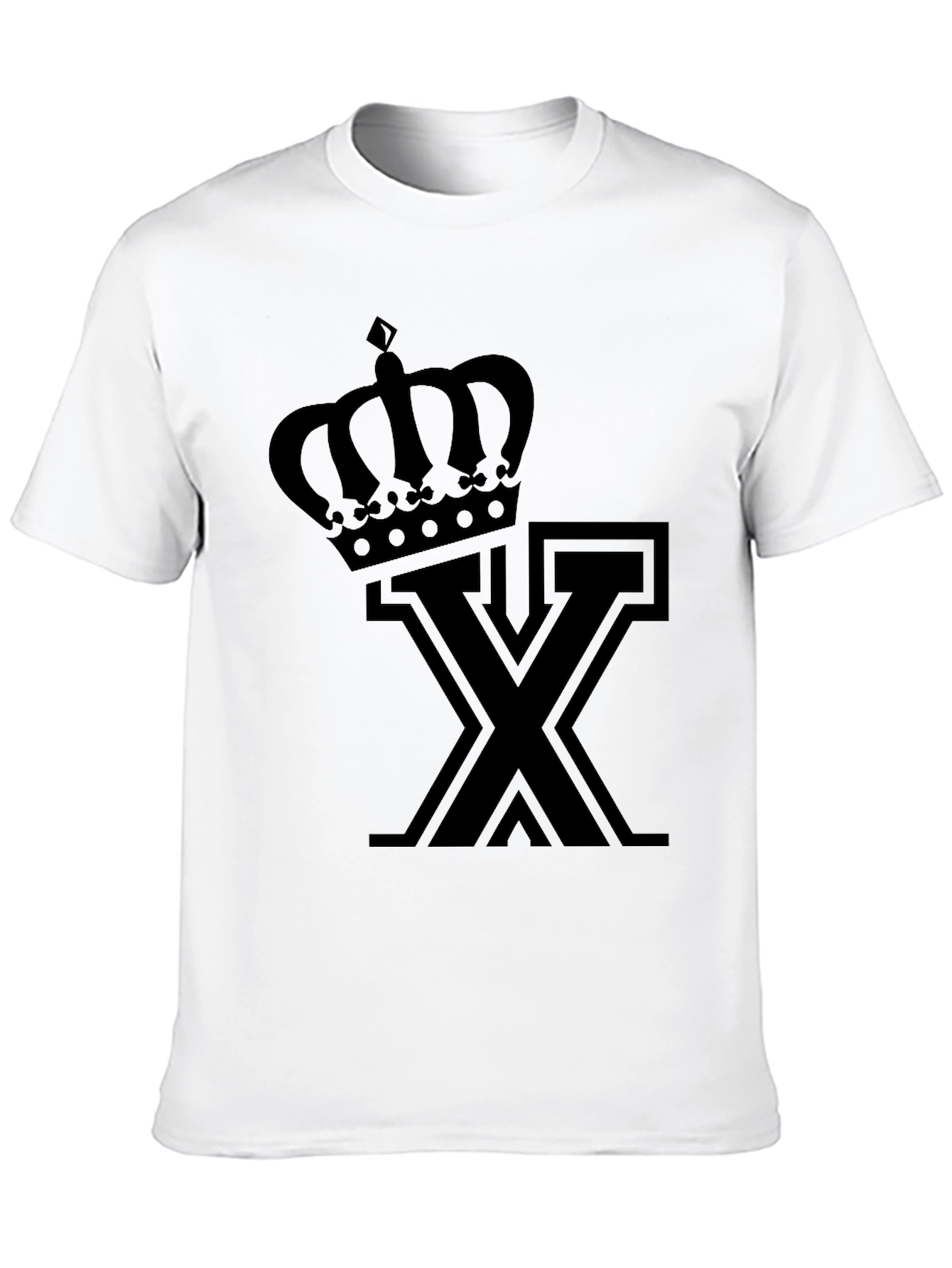 Crown X Graphic Tee - Stylish Black T-Shirt