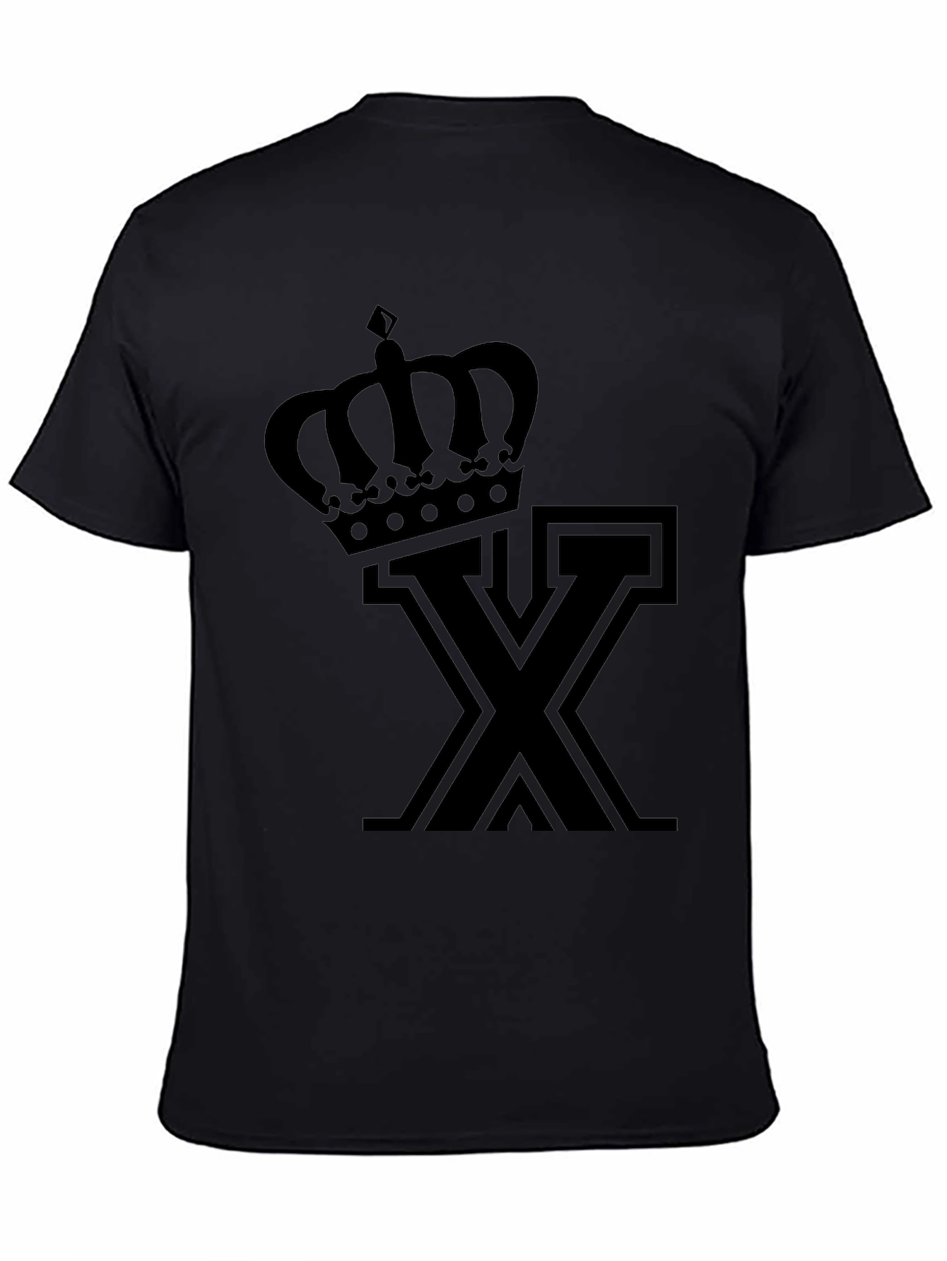Crown X Graphic Tee - Stylish Black T-Shirt