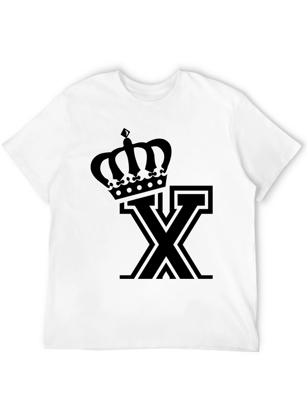 Crown X Graphic Tee - Stylish Black T-Shirt
