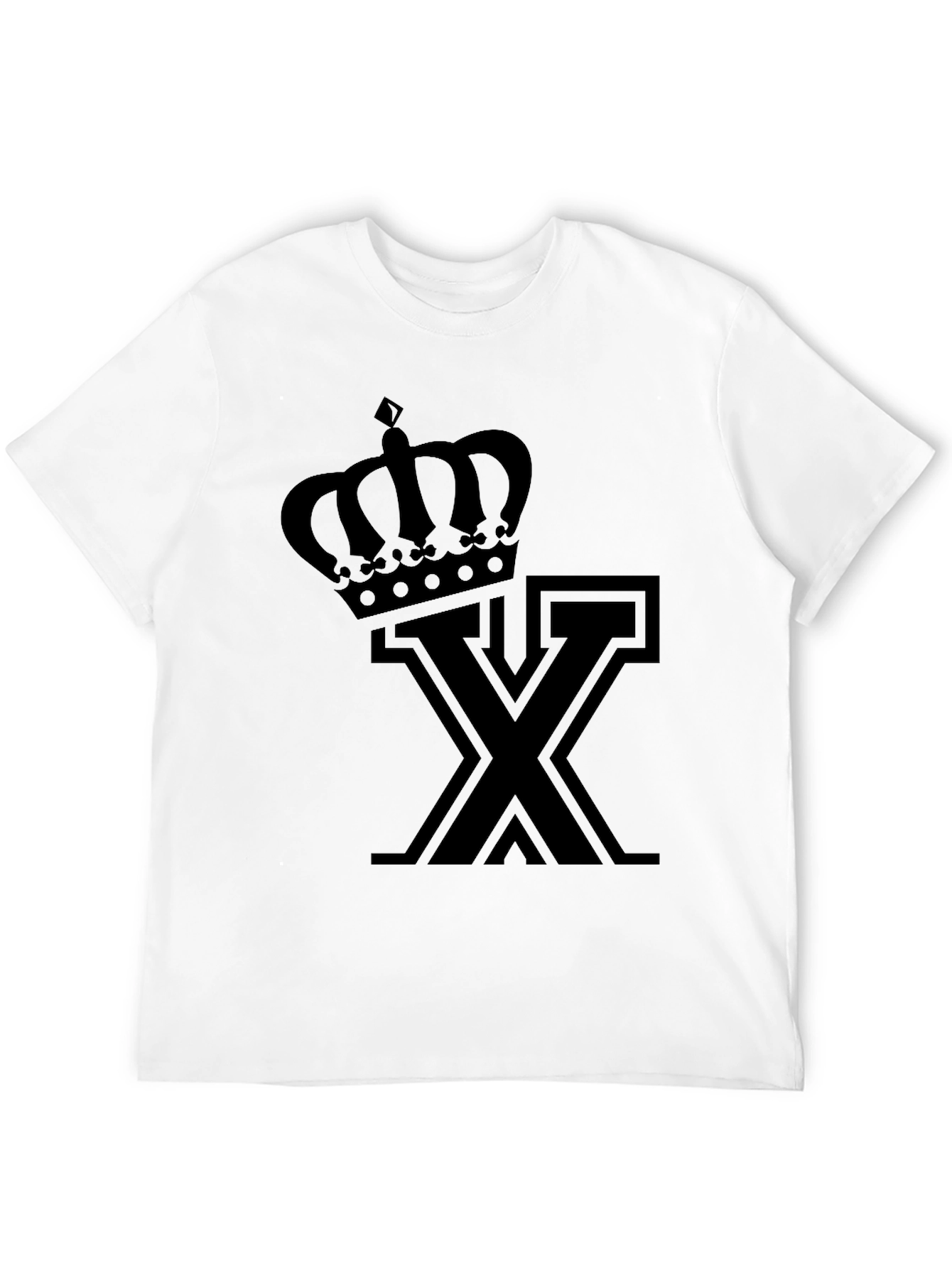 Crown X Graphic Tee - Stylish Black T-Shirt