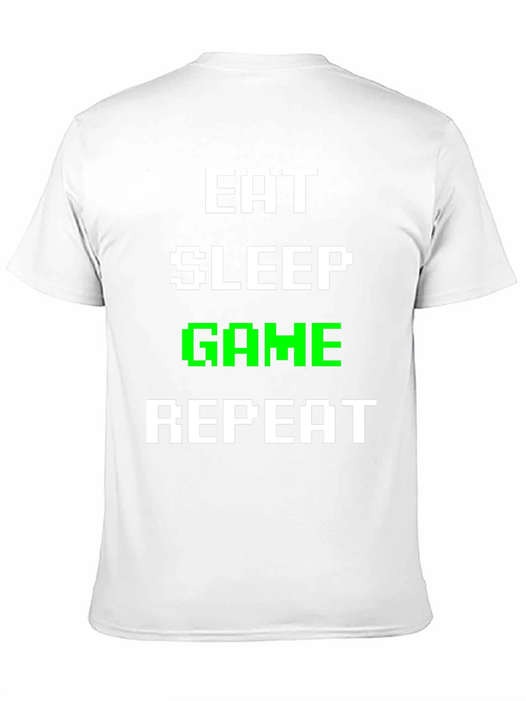 Eat Sleep Game Repeat Gamer T-Shirt - Black
