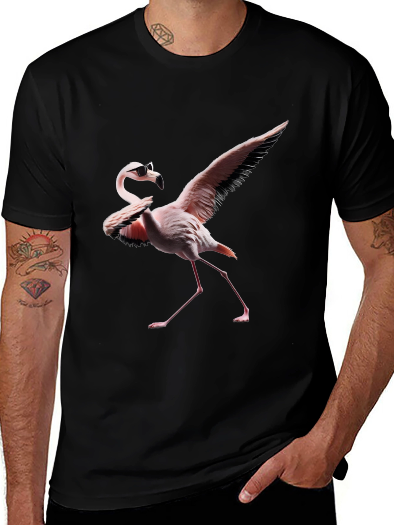 Cool Flamingo Graphic T-Shirt
