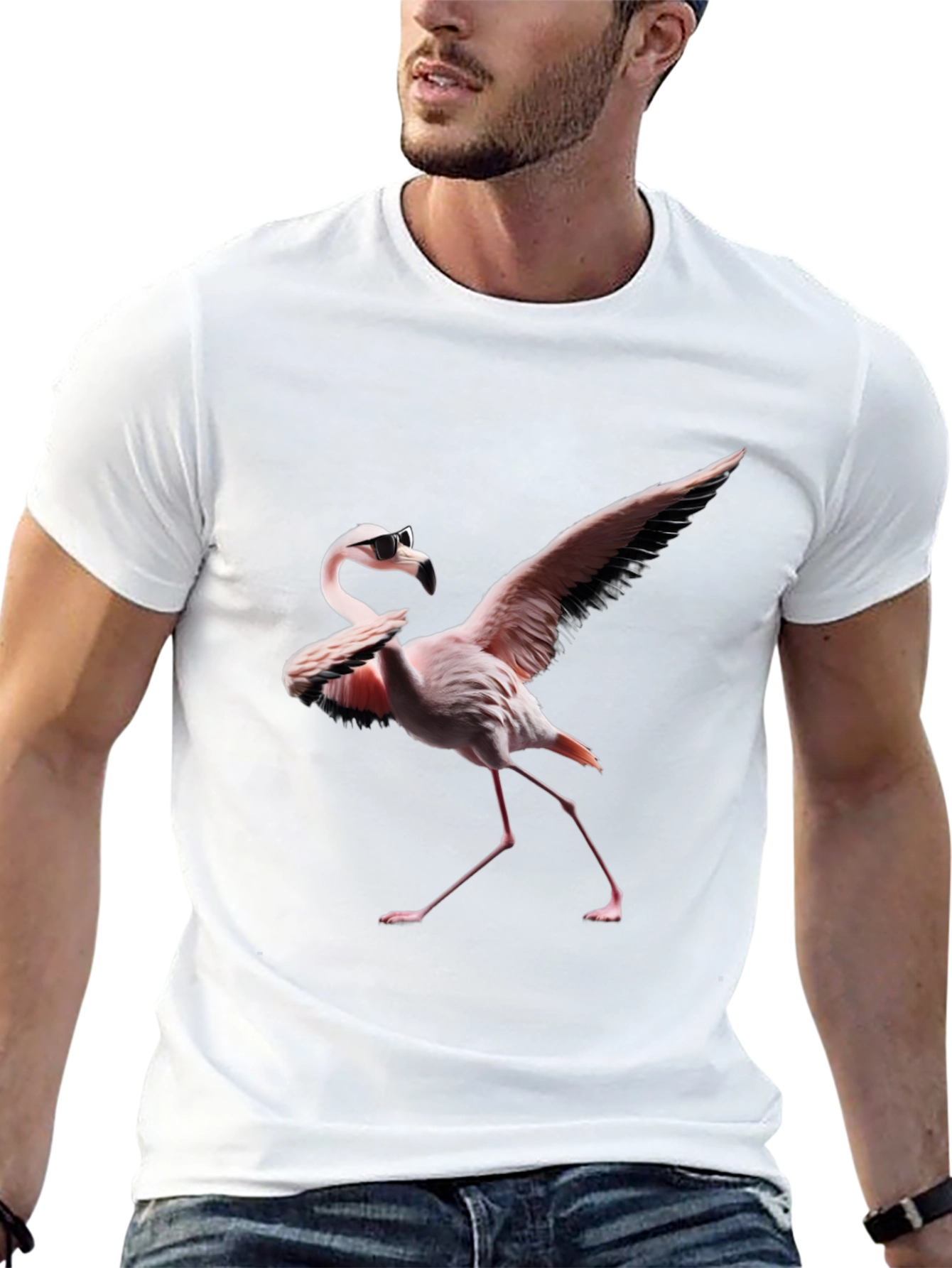 Cool Flamingo Graphic T-Shirt