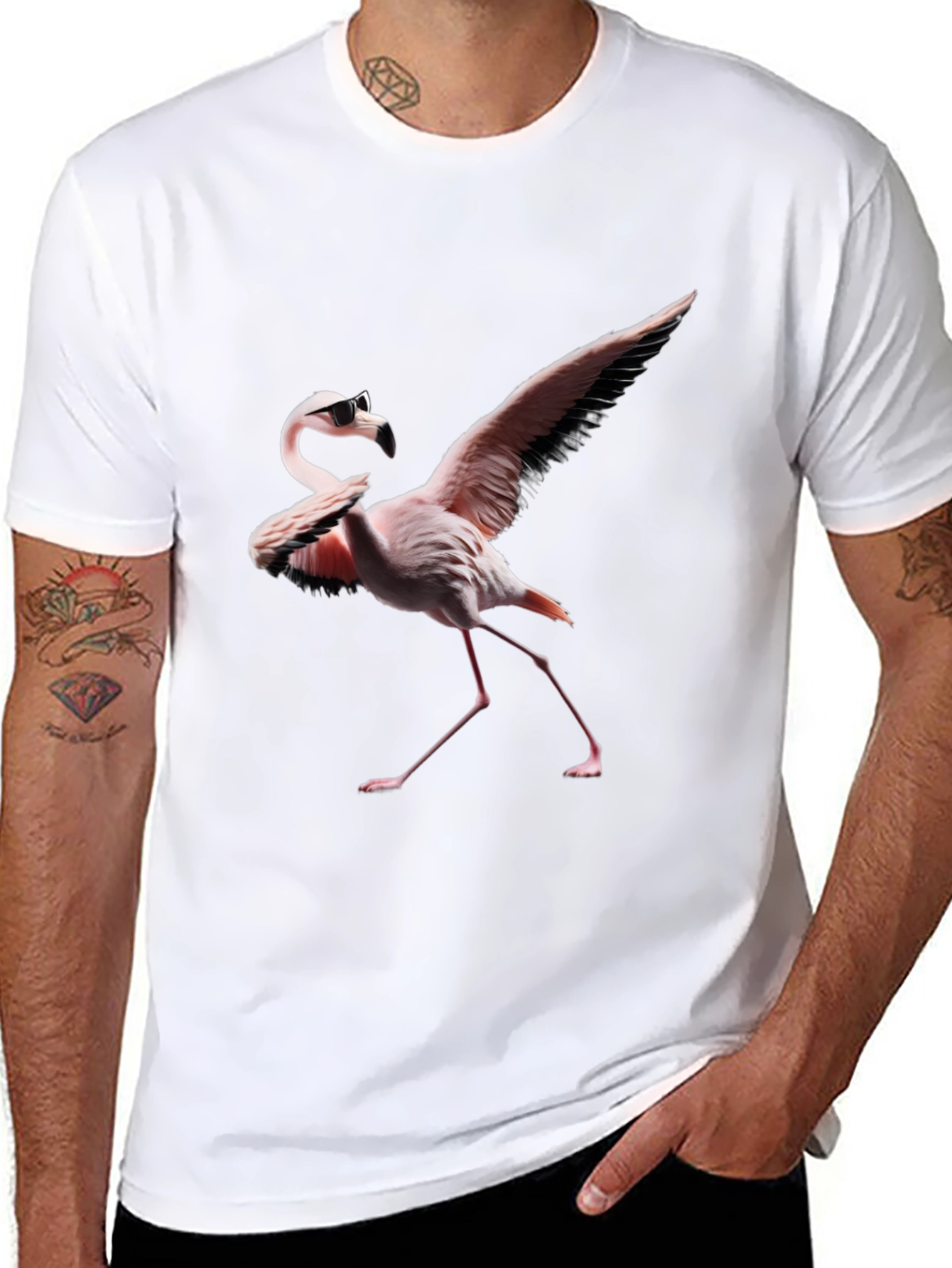 Cool Flamingo Graphic T-Shirt
