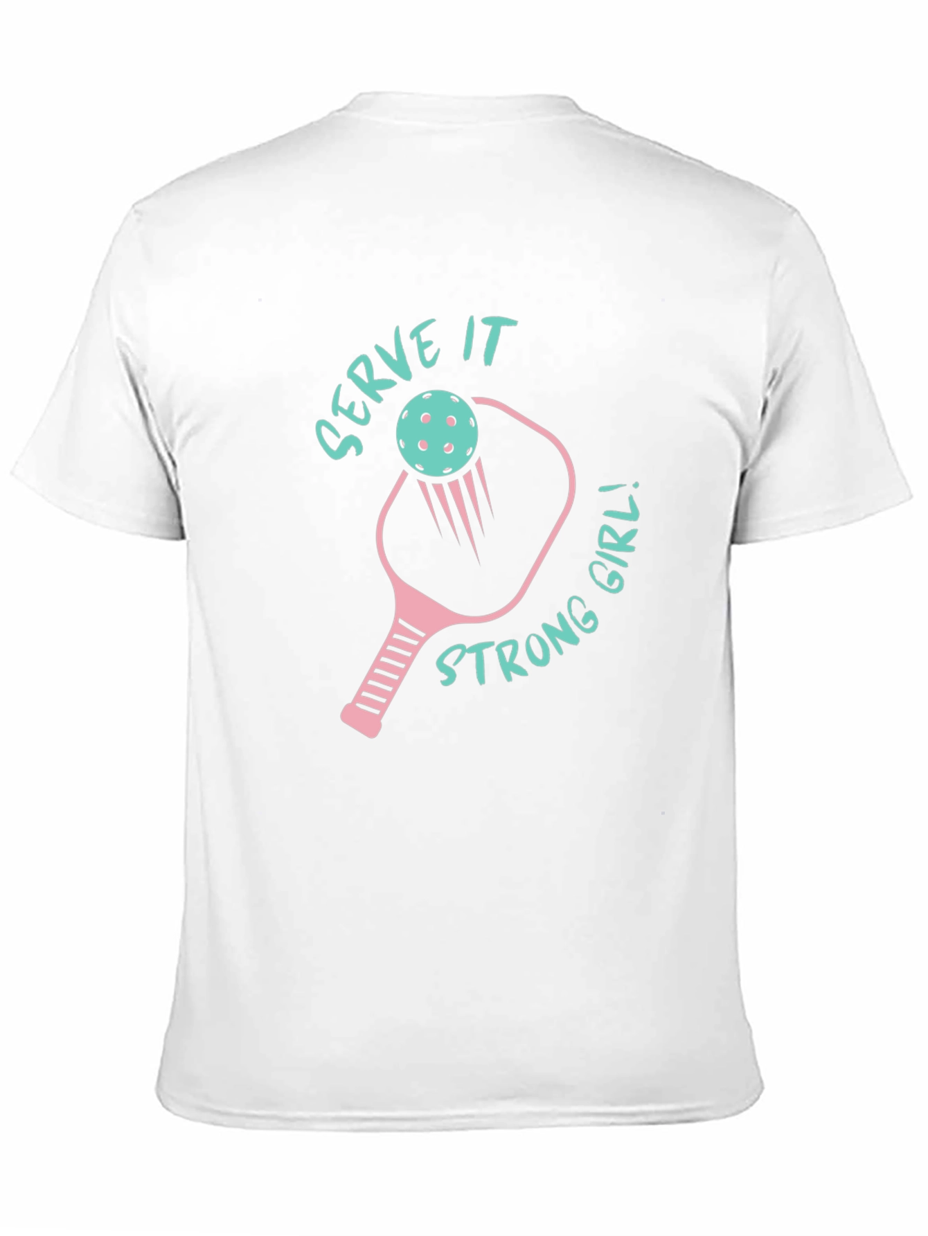 Serve It Strong Girl Pickleball Graphic Tee
