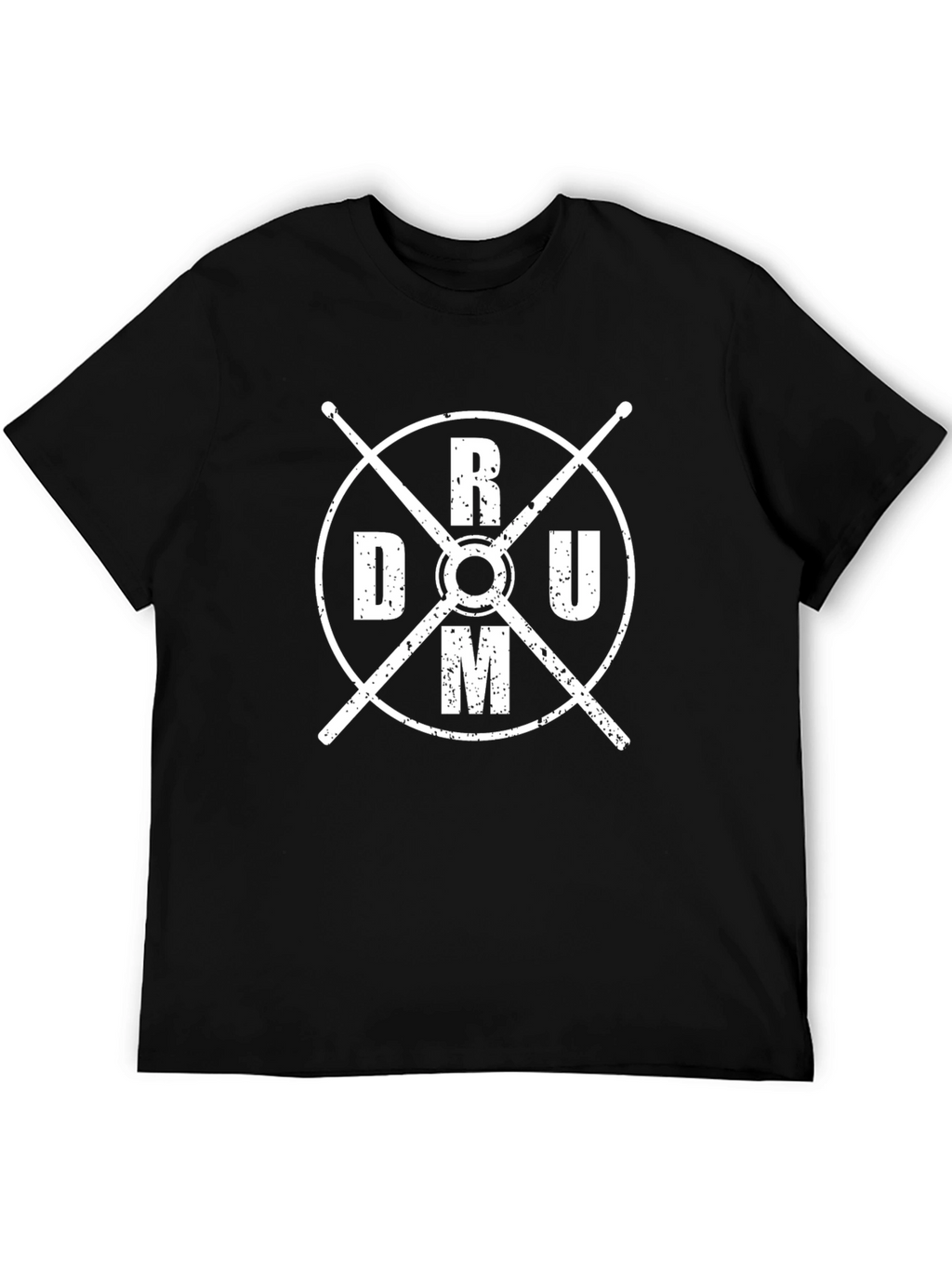 Drum Kit Design T-Shirt - Music Lover Tee