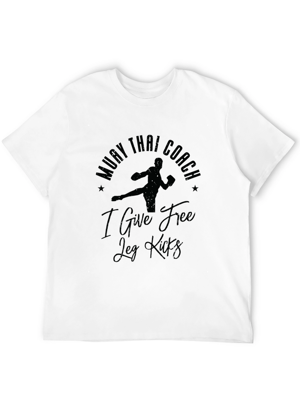 Muay Thai Coach Free Leg Kicks Graphic T-Shirt