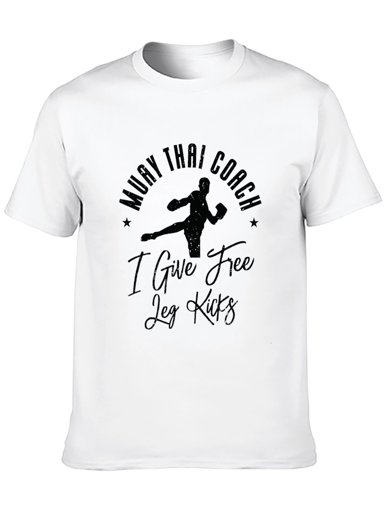 Muay Thai Coach Free Leg Kicks Graphic T-Shirt