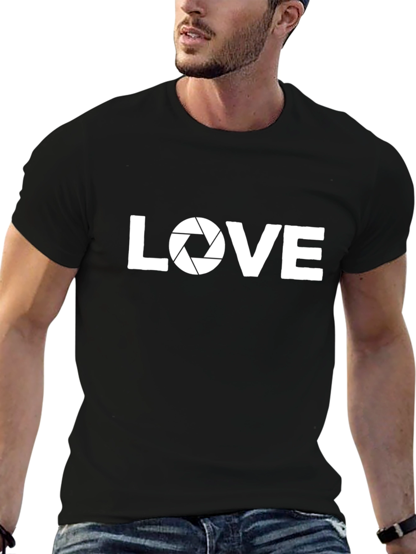Love Photography T-Shirt - Camera Aperture Design