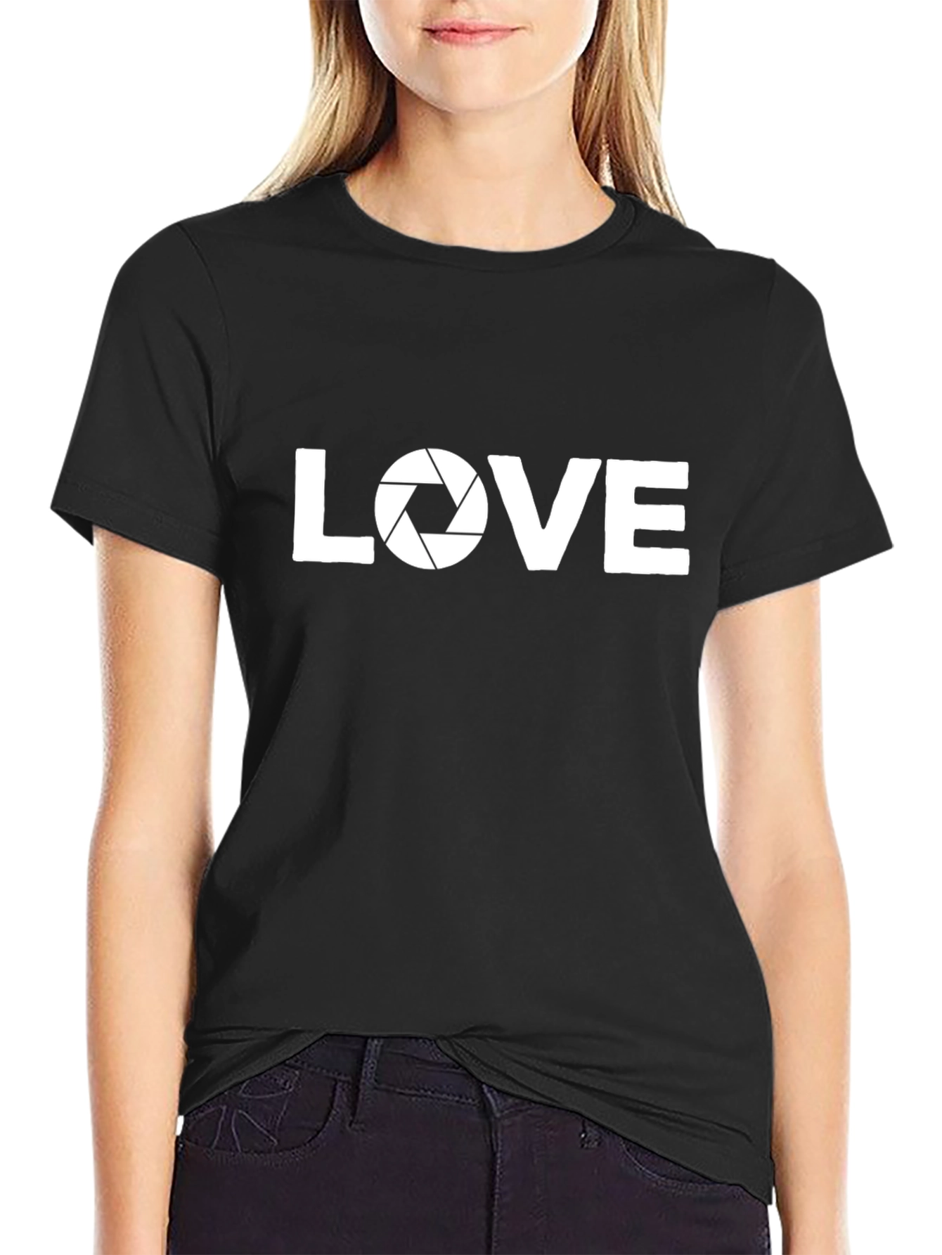 Love Photography T-Shirt - Camera Aperture Design
