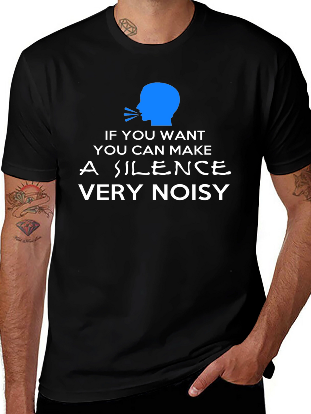 Silence Very Noisy Graphic Tee