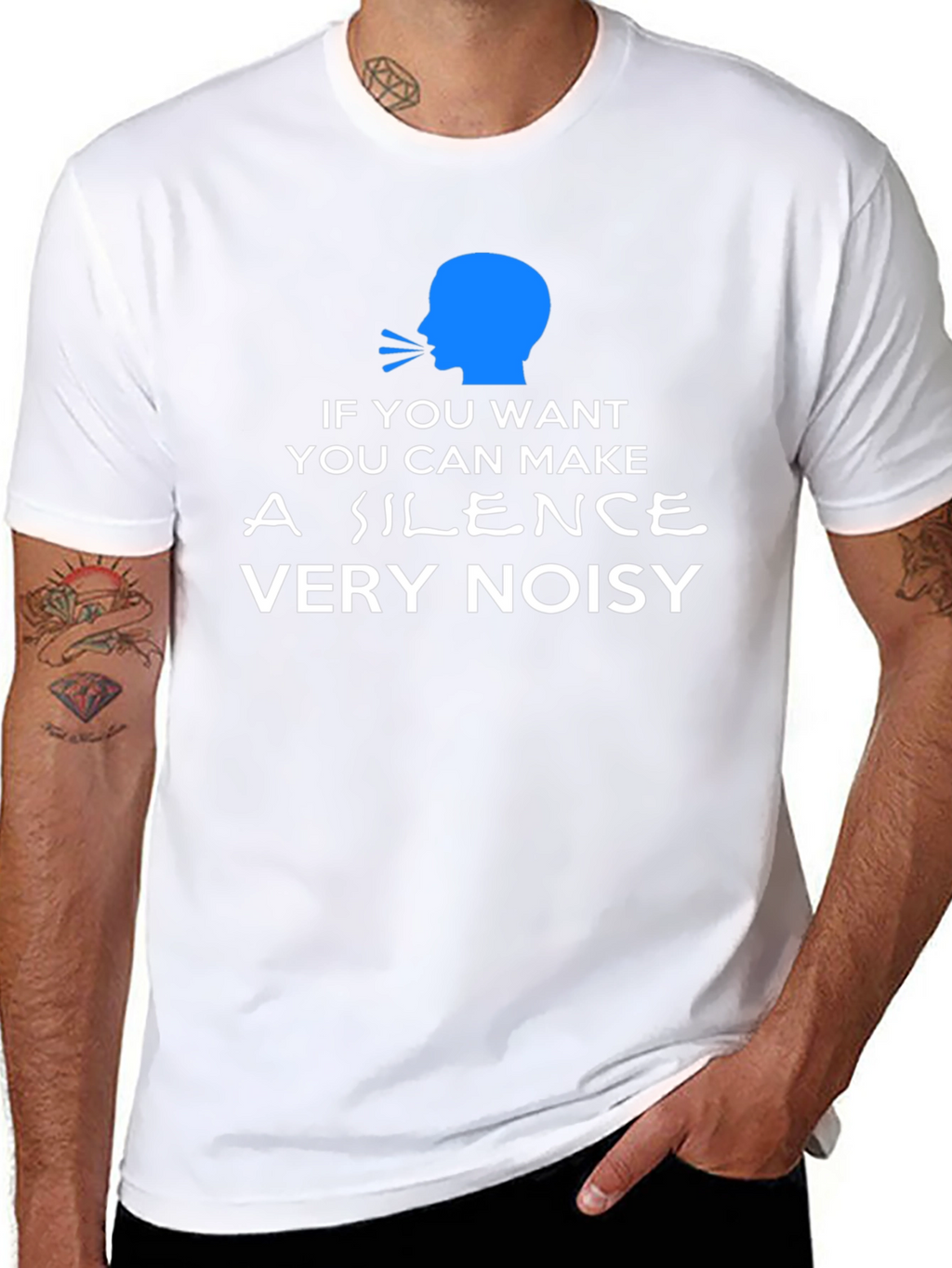 Silence Very Noisy Graphic Tee