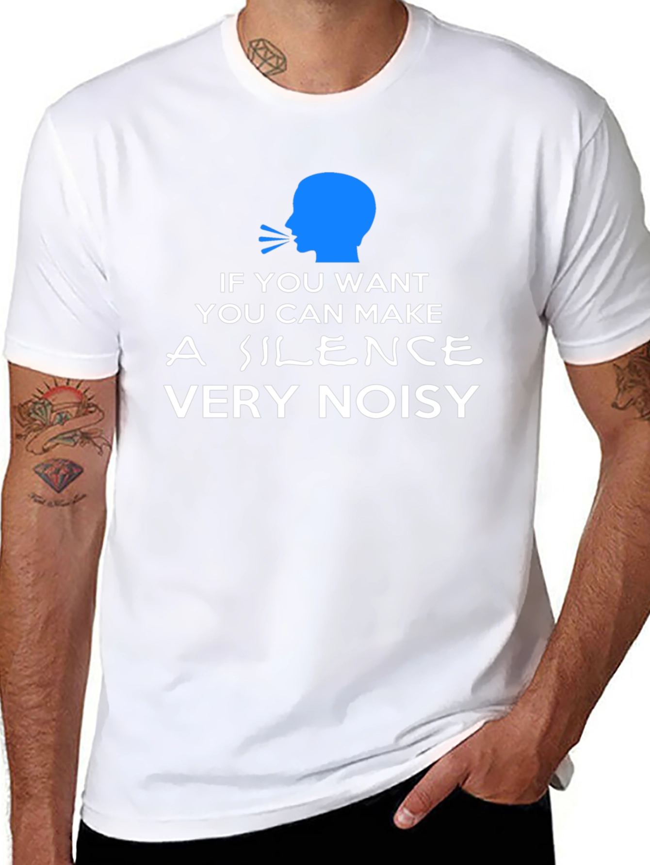Silence Very Noisy Graphic Tee