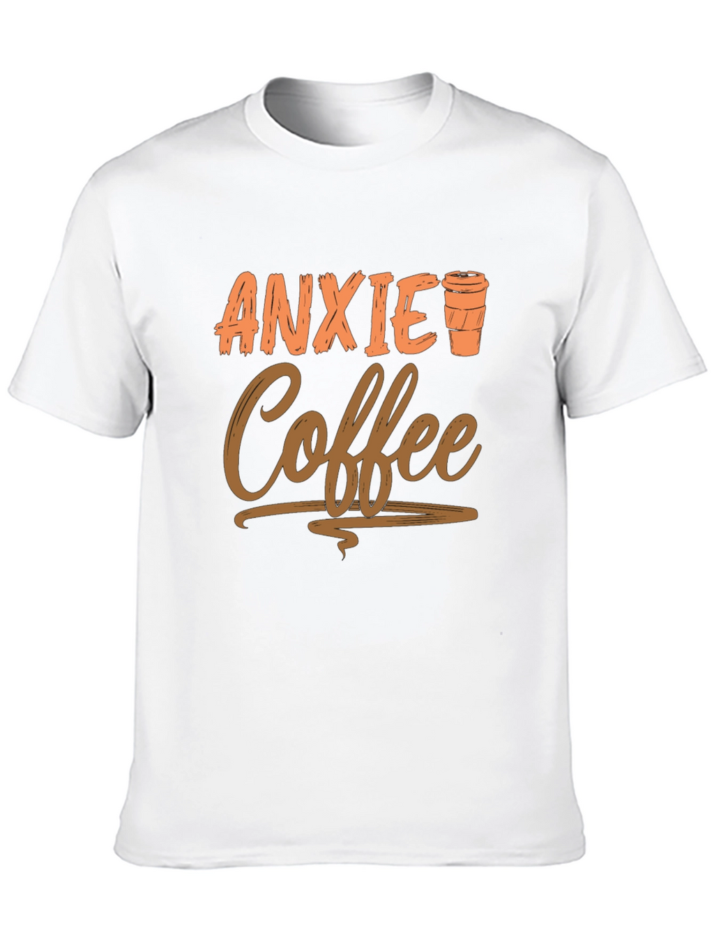 Anxiety Coffee Graphic Tee - Relaxed Style