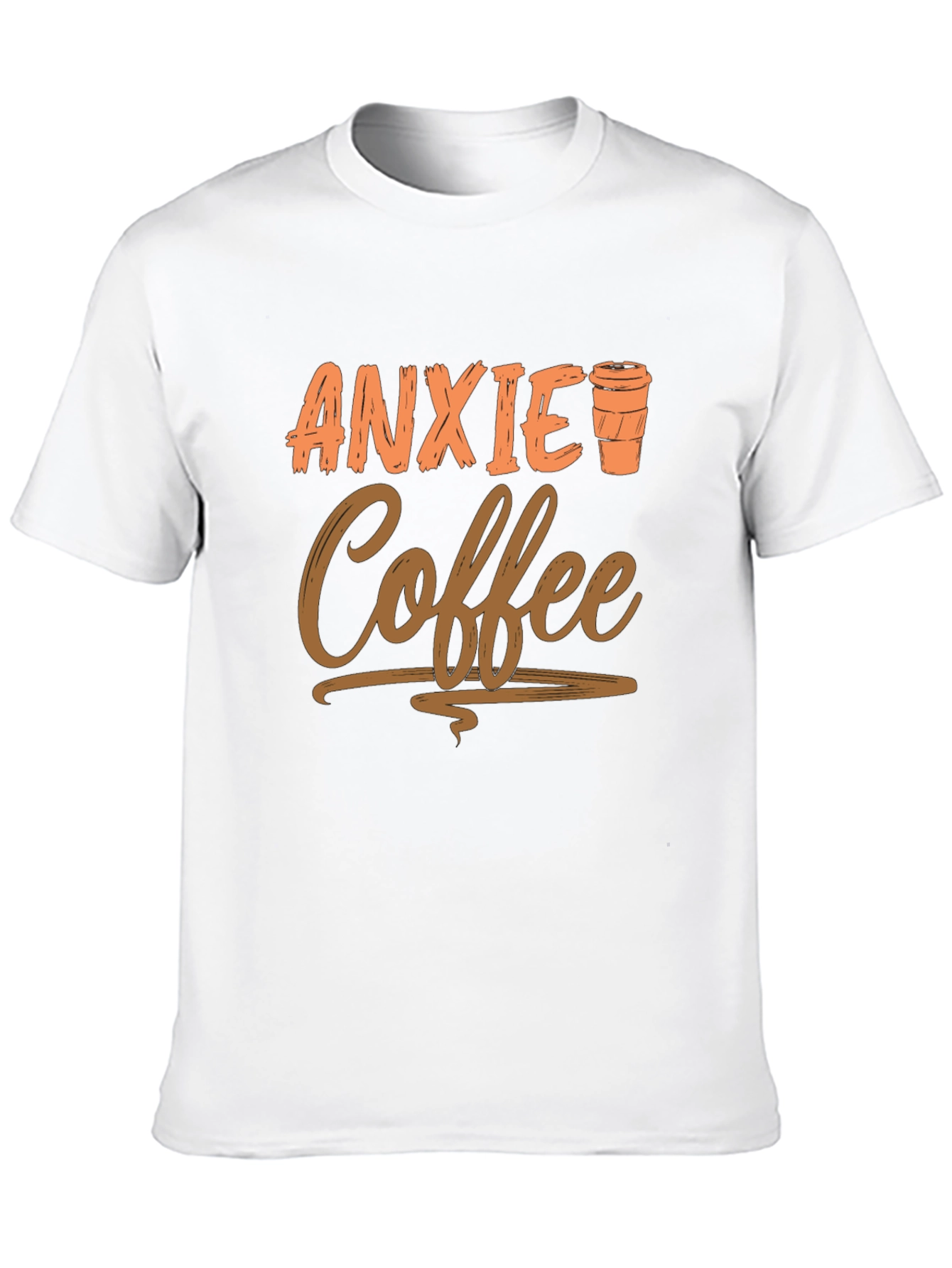 Anxiety Coffee Graphic Tee - Relaxed Style