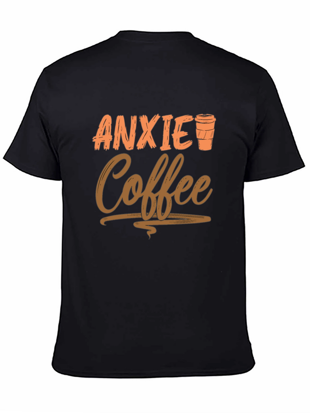 Anxiety Coffee Graphic Tee - Relaxed Style