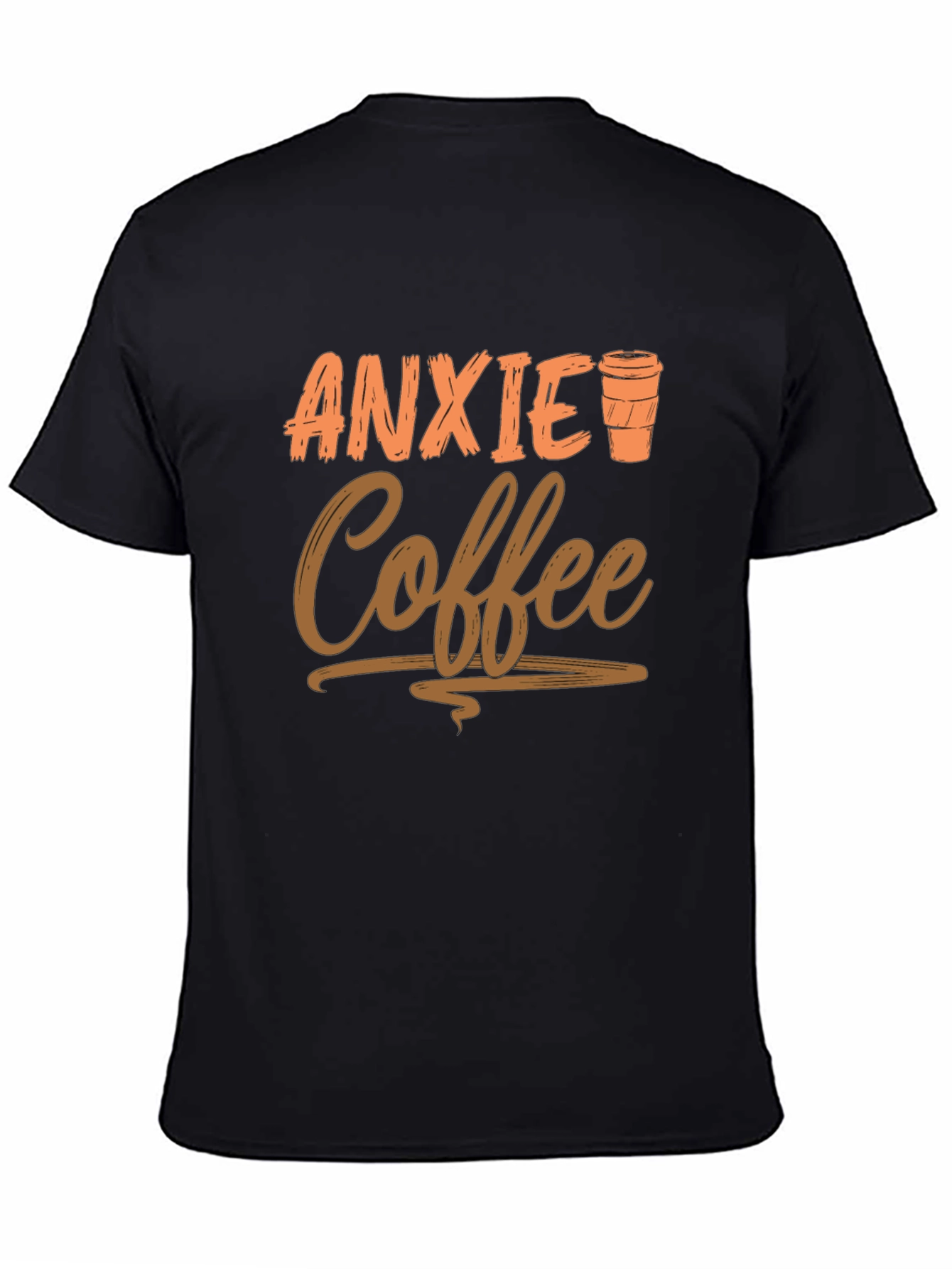 Anxiety Coffee Graphic Tee - Relaxed Style