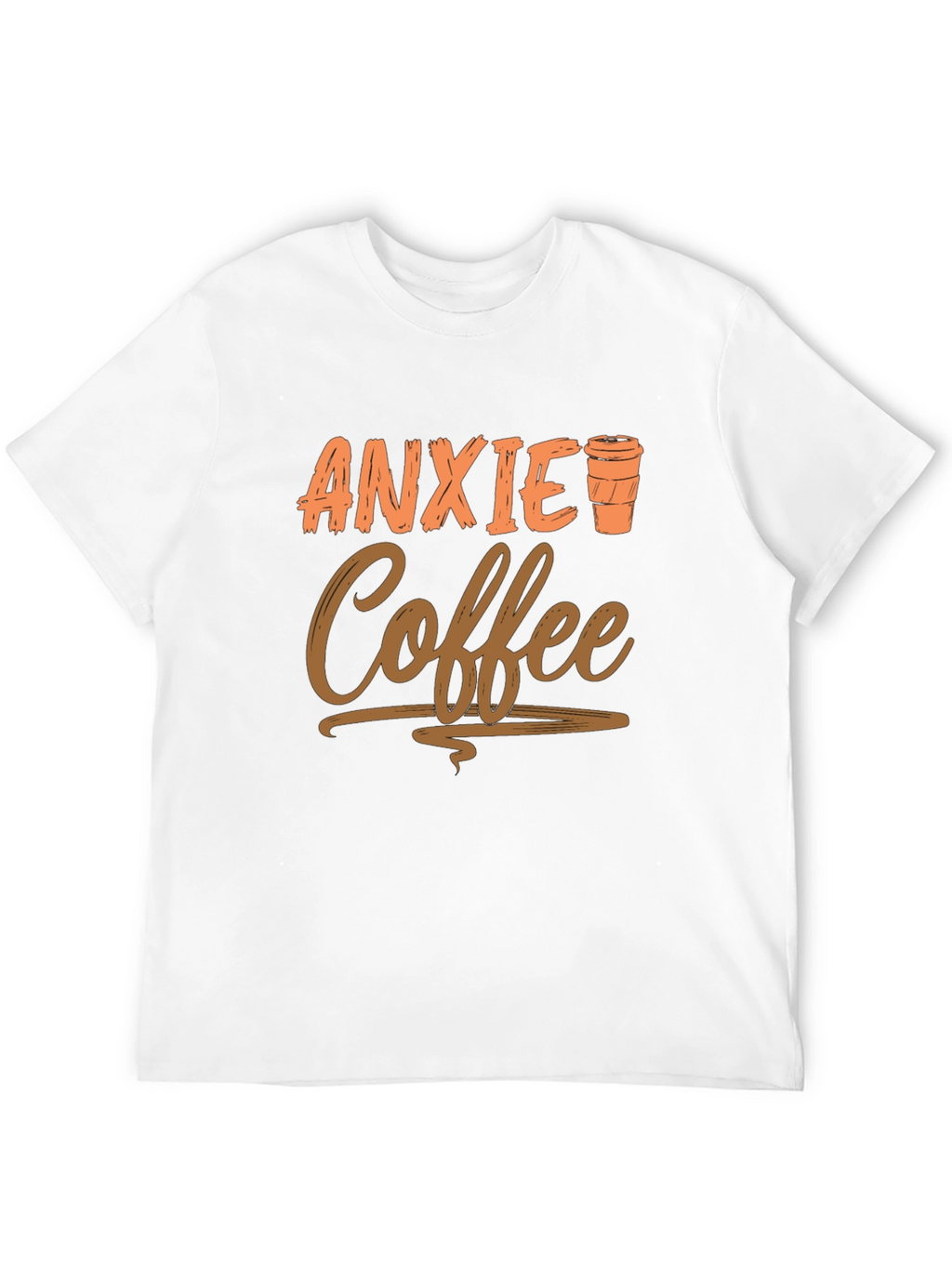 Anxiety Coffee Graphic Tee - Relaxed Style