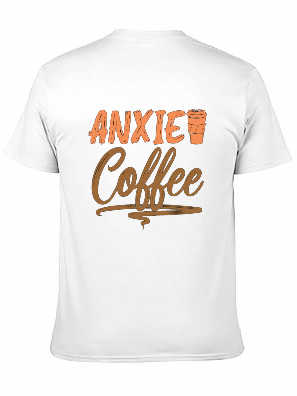 Anxiety Coffee Graphic Tee - Relaxed Style