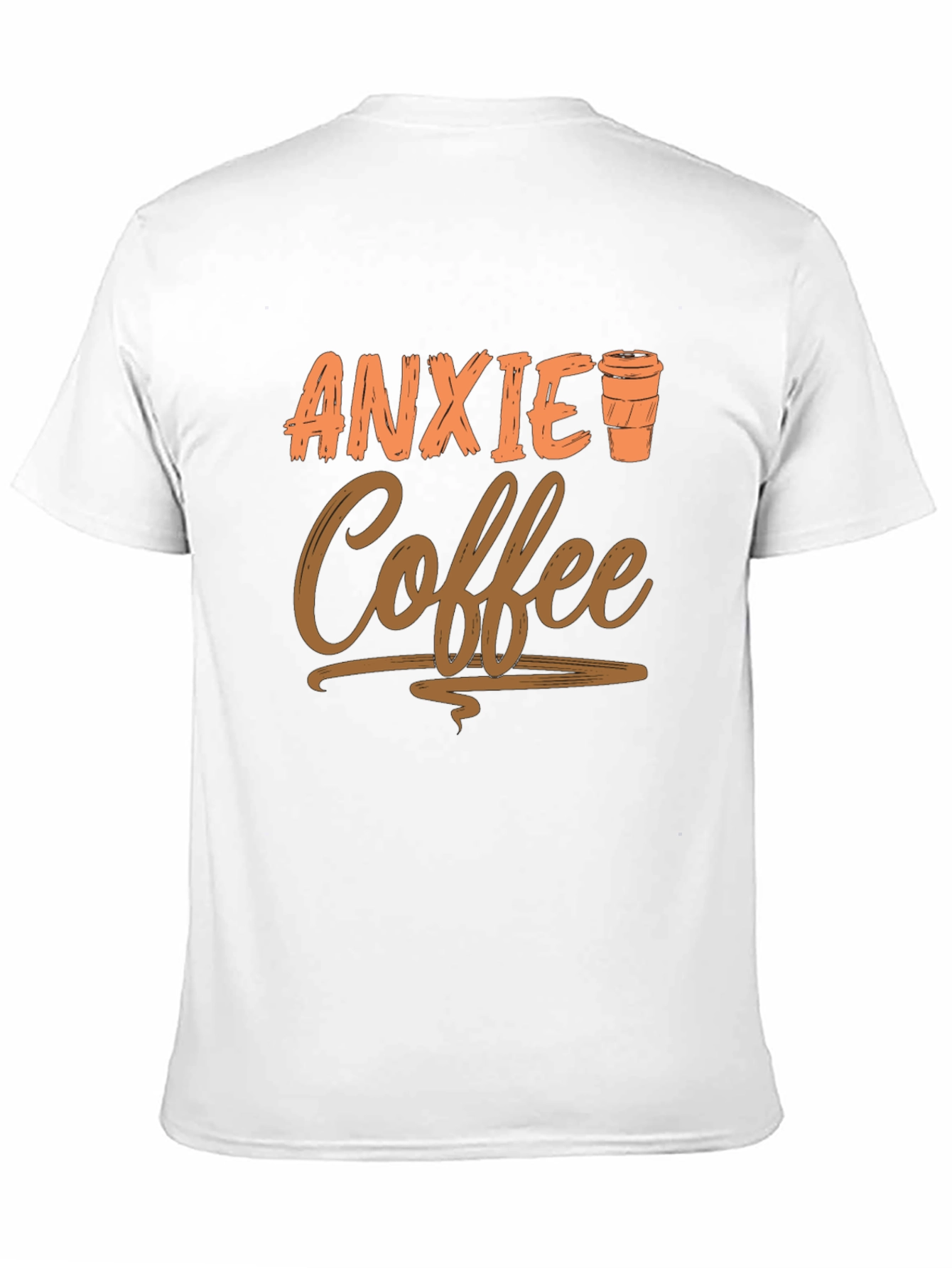 Anxiety Coffee Graphic Tee - Relaxed Style
