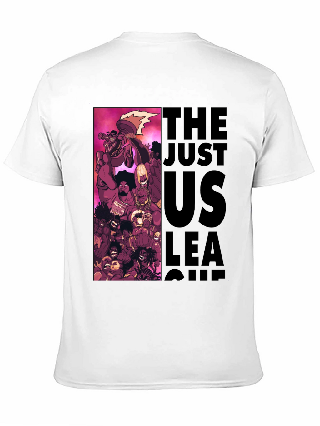 The Just Us League Black Graphic Tee